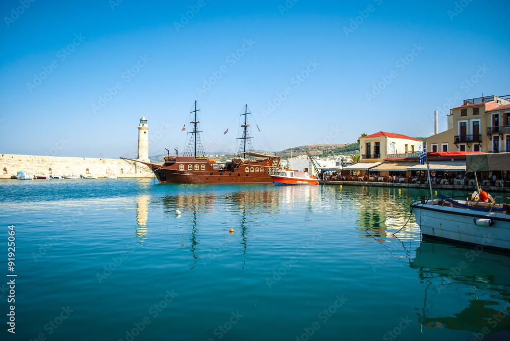Port in Crete, Greece