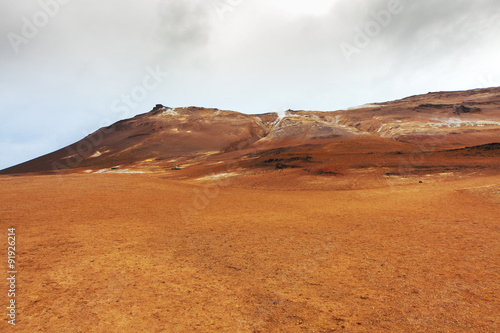 Volcanic landscape Namafjall, Iceland (Stinky pits)