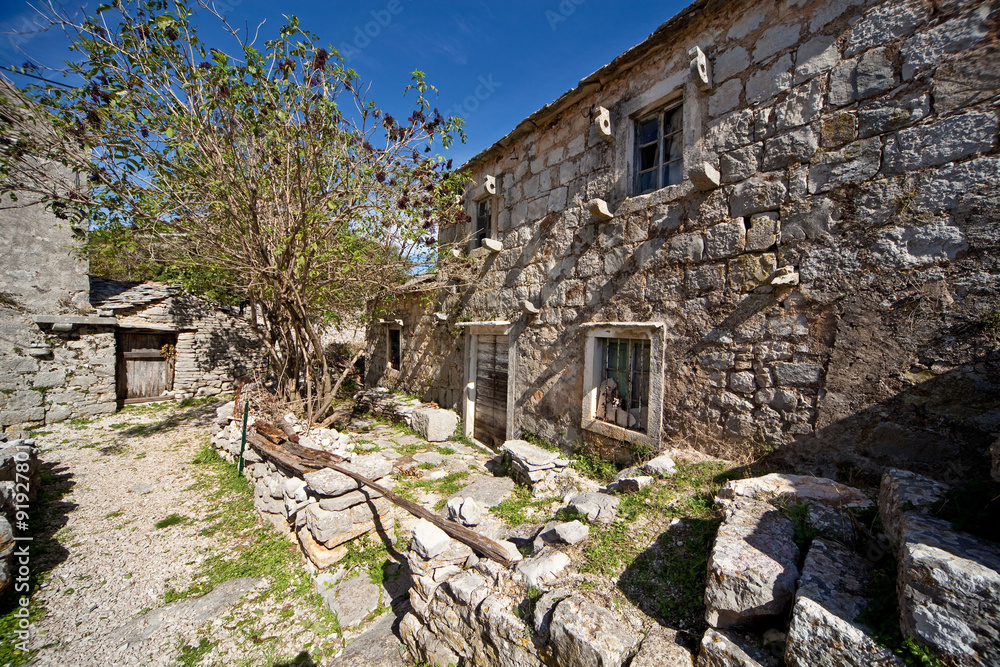 Abandoned mediterranean village Abandoned mediterranean village