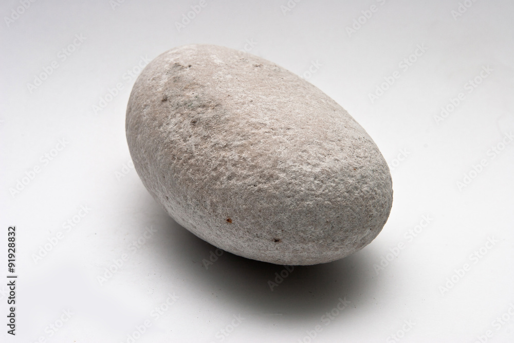 Decorative stone isolated on white studio background - macro shot, shallow depth of field Decorative stone isolated on white studio background - macro shot, shallow depth of field