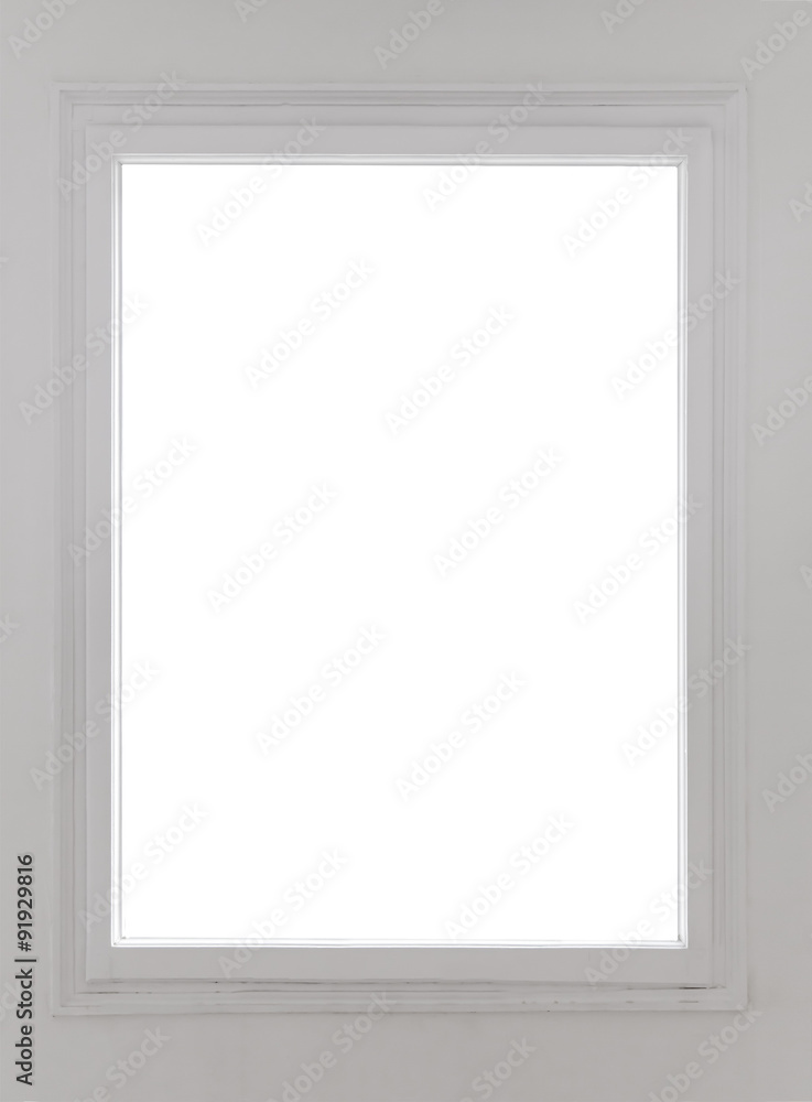 Residential window on white Residential window on white