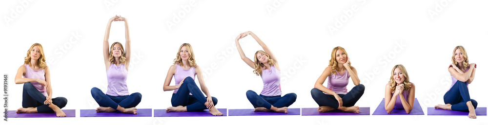 Concept of healthy lifestyle in set Concept of healthy lifestyle in set