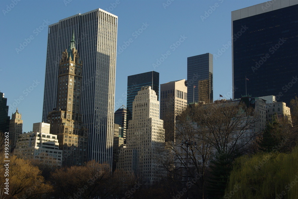 New York, vue sur Manhattan depuis Central Park