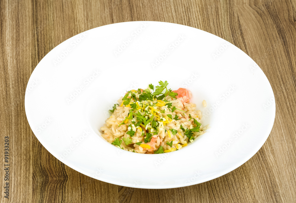 Risotto with salmon Risotto with salmon