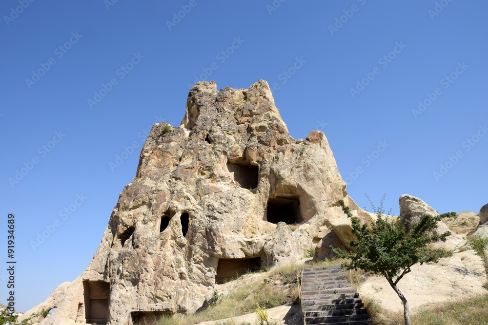 Fairy chimneys in Goreme National Park, Cappadocia, Turkey