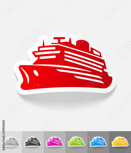 realistic design element. liner