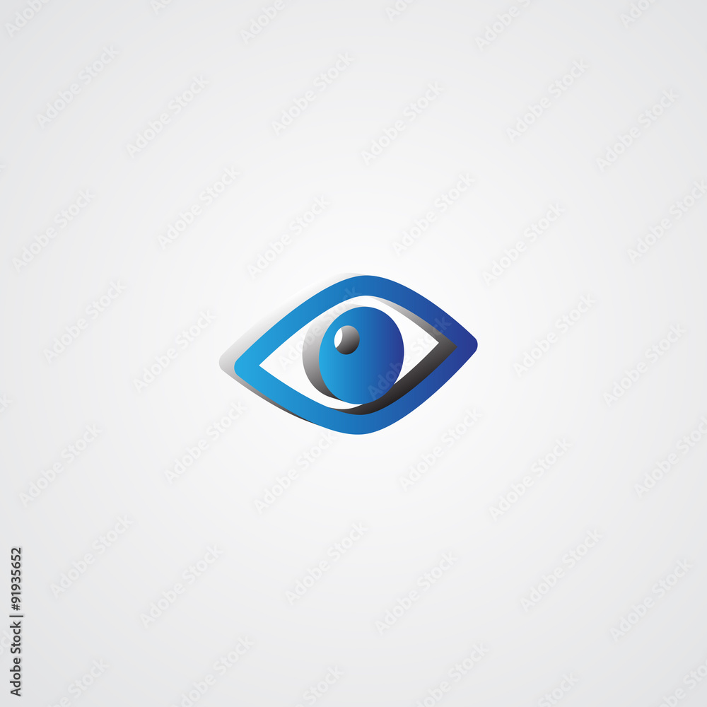 Blue 3d Eye illustration Blue 3d Eye illustration