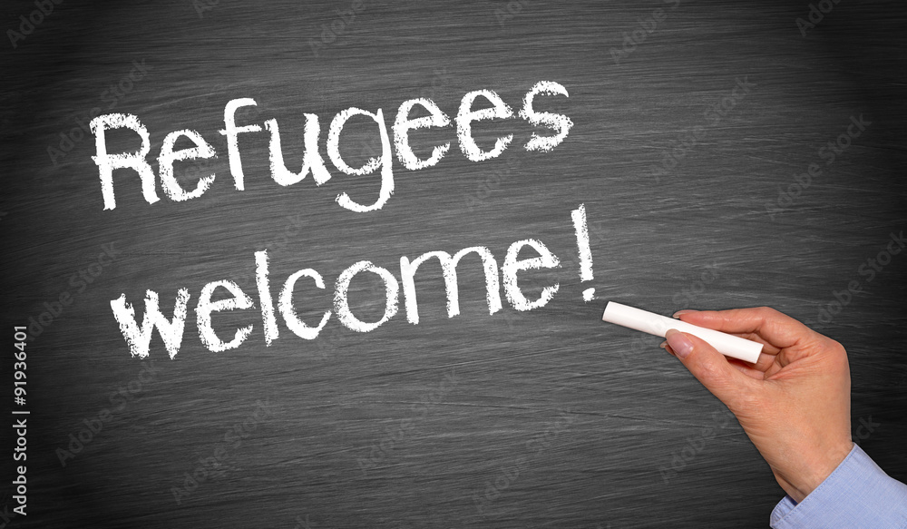 Asylanten und Flüchtlinge willkommen Asylanten und Flüchtlinge willkommen
