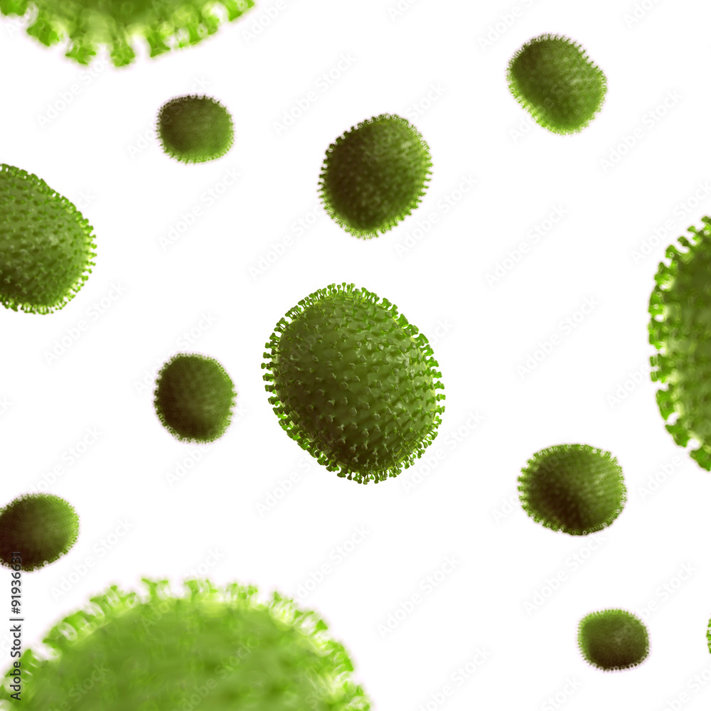 medically accurate illustration of some viruses