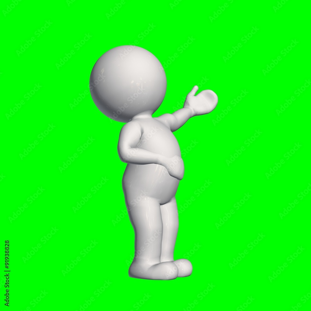 3D people - speech 1 - green screen 3D people - speech 1 - green screen