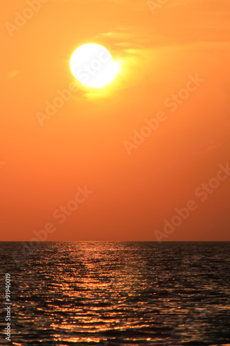 Summer sunset under sea © sandppictures