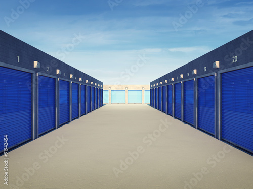 Fotografie Outdoors storage units , Self storage facility
