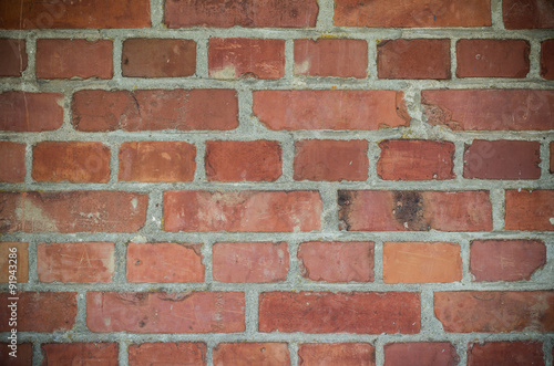 Vintage red brick wall