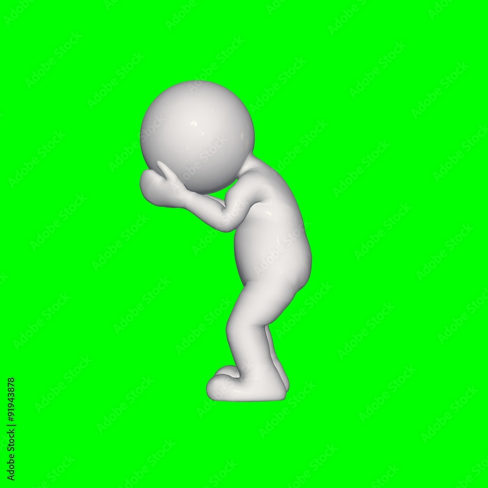 3D people - cry 3 - green screen 3D people - cry 3 - green screen