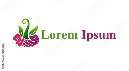 Abstract silhouette icon for use in healthcare industry