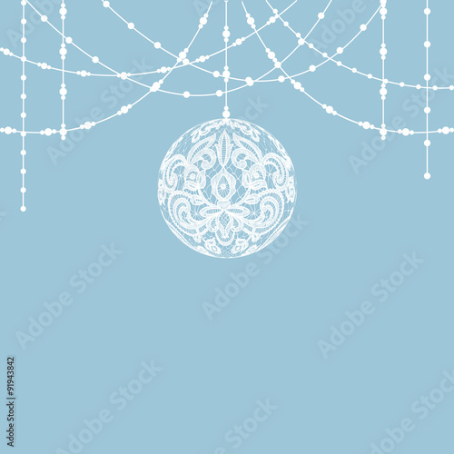 lace bauble decorations