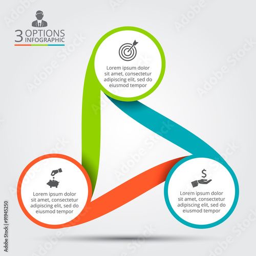Vector circle infographic.
