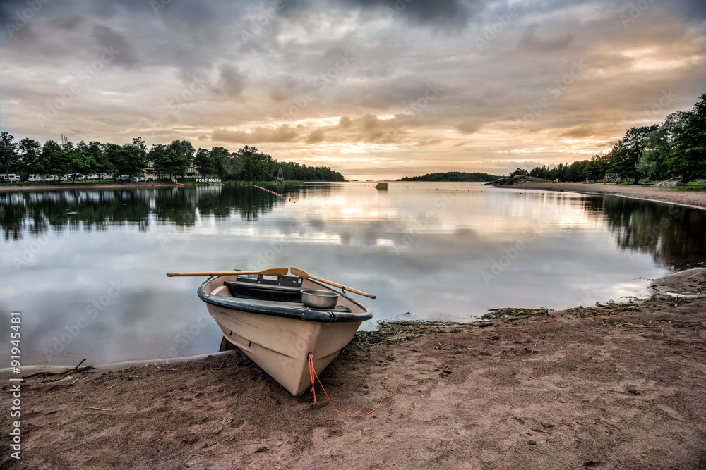 Rowing boat in Poroholma beach