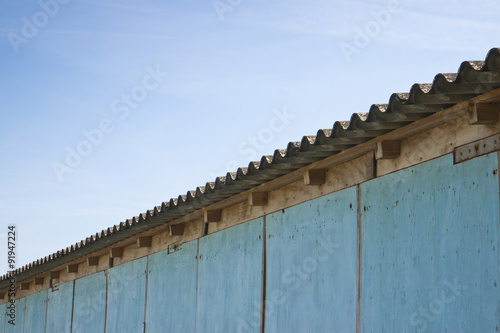 Dangerous asbestos roof detail