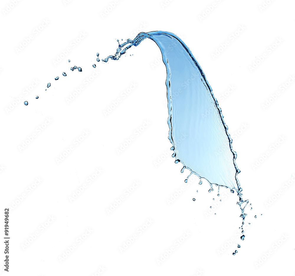 Water splashes isolated on white Water splashes isolated on white