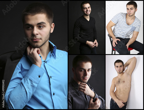 Snapshot of model. Handsome...