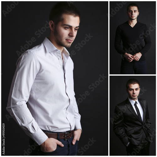 Snapshot of model. Handsome...