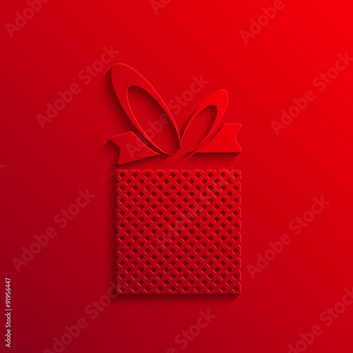 Vector modern gift light icon background