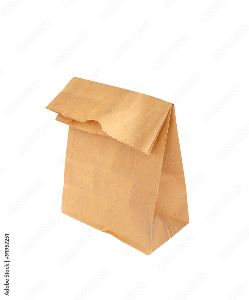 Paper bag isolated on white background Paper bag isolated on white background