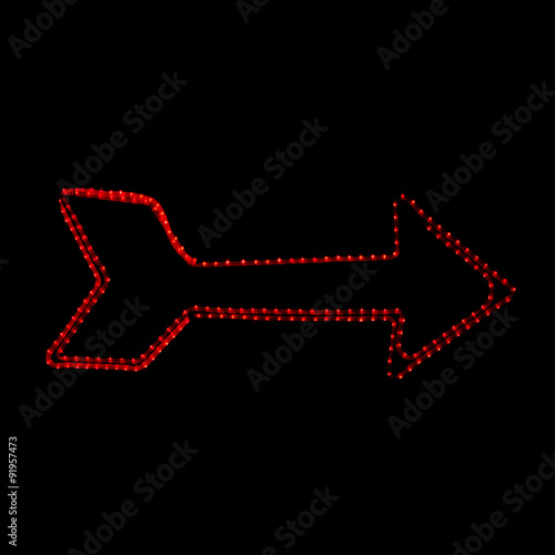 Photography Las Vegas lights arrow