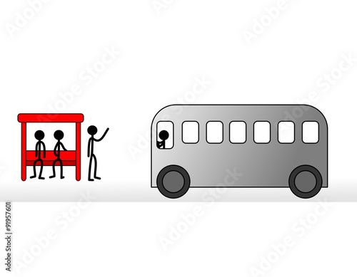 otobüs durağı