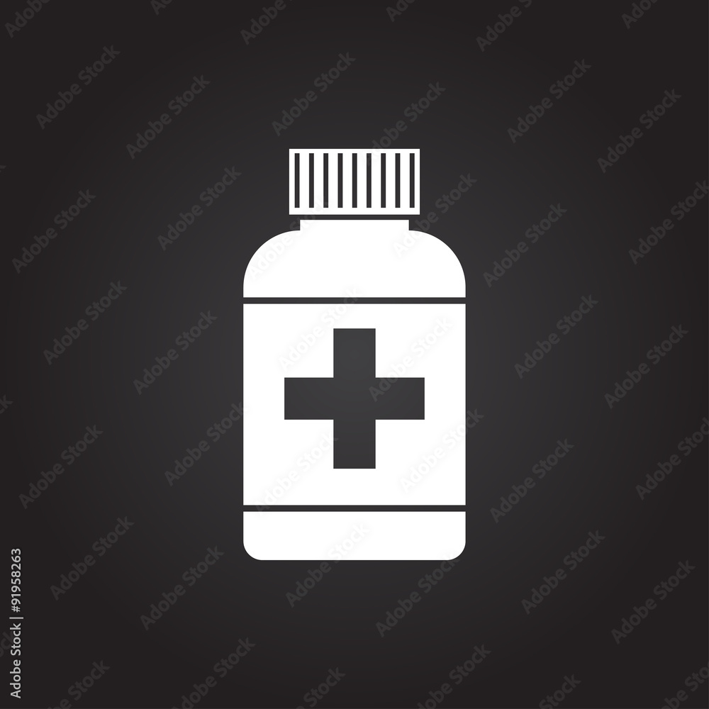 Vector flat bottle Vector flat bottle