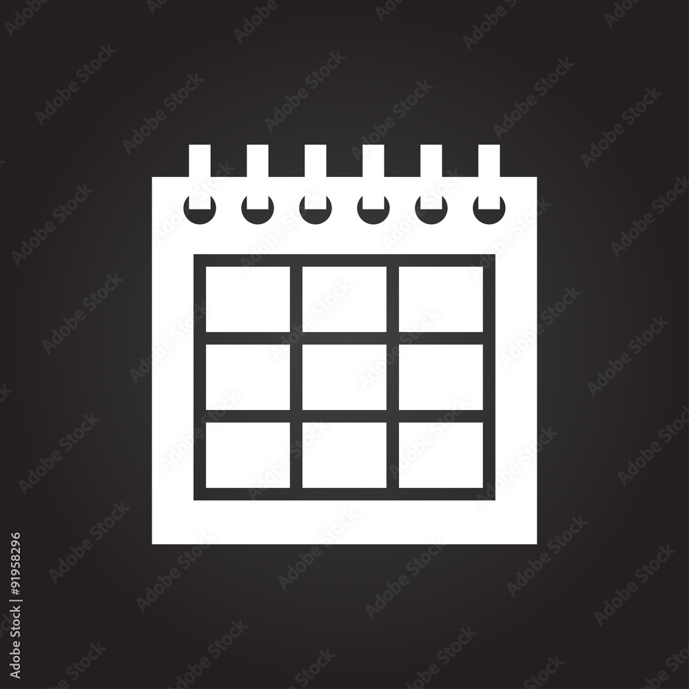 Vector calendar icon. Epsflat white0 Vector calendar icon. Epsflat white0
