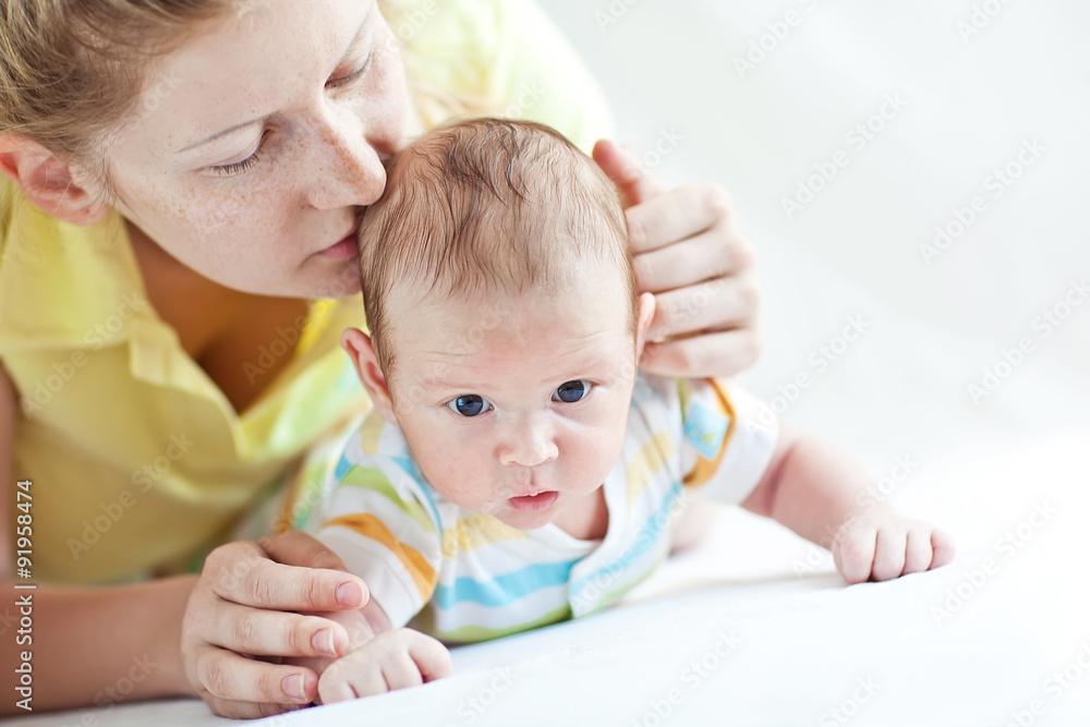 mother are playing with her baby mother are playing with her baby
