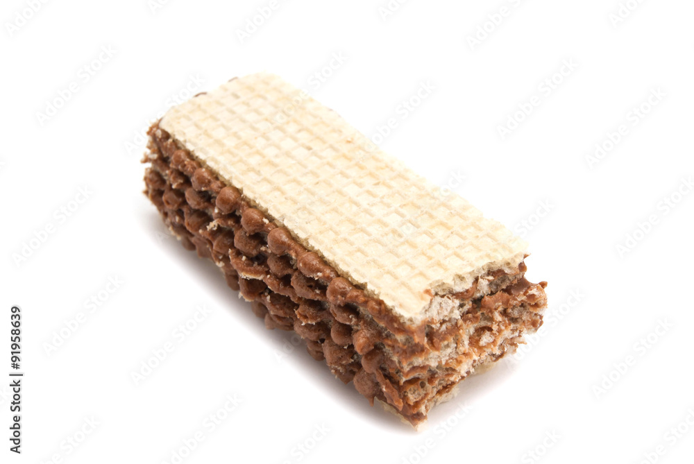 sweet wafer on white sweet wafer on white
