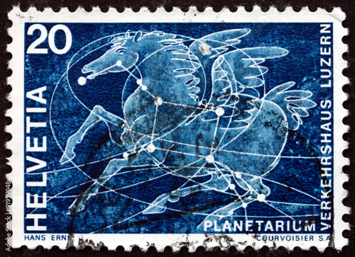 Postage stamp Switzerland 1969 Pegasus Constellation