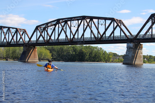 Kayaking on the river in Fredericton © GVictoria