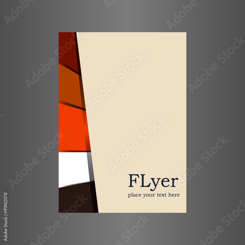 Magazine. Flyer. Brochure. Cover layout design template.