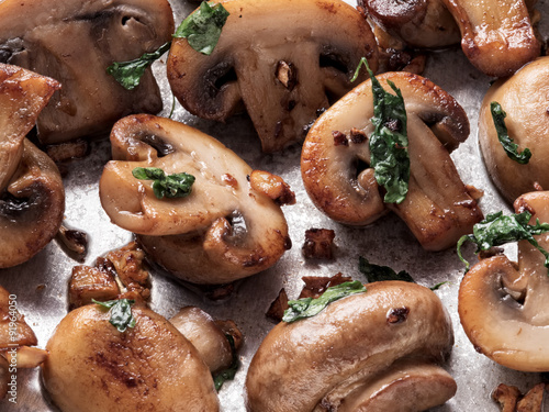 Bilde på lerret rustic sauteed mushroom