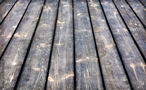 old timber floor perspective