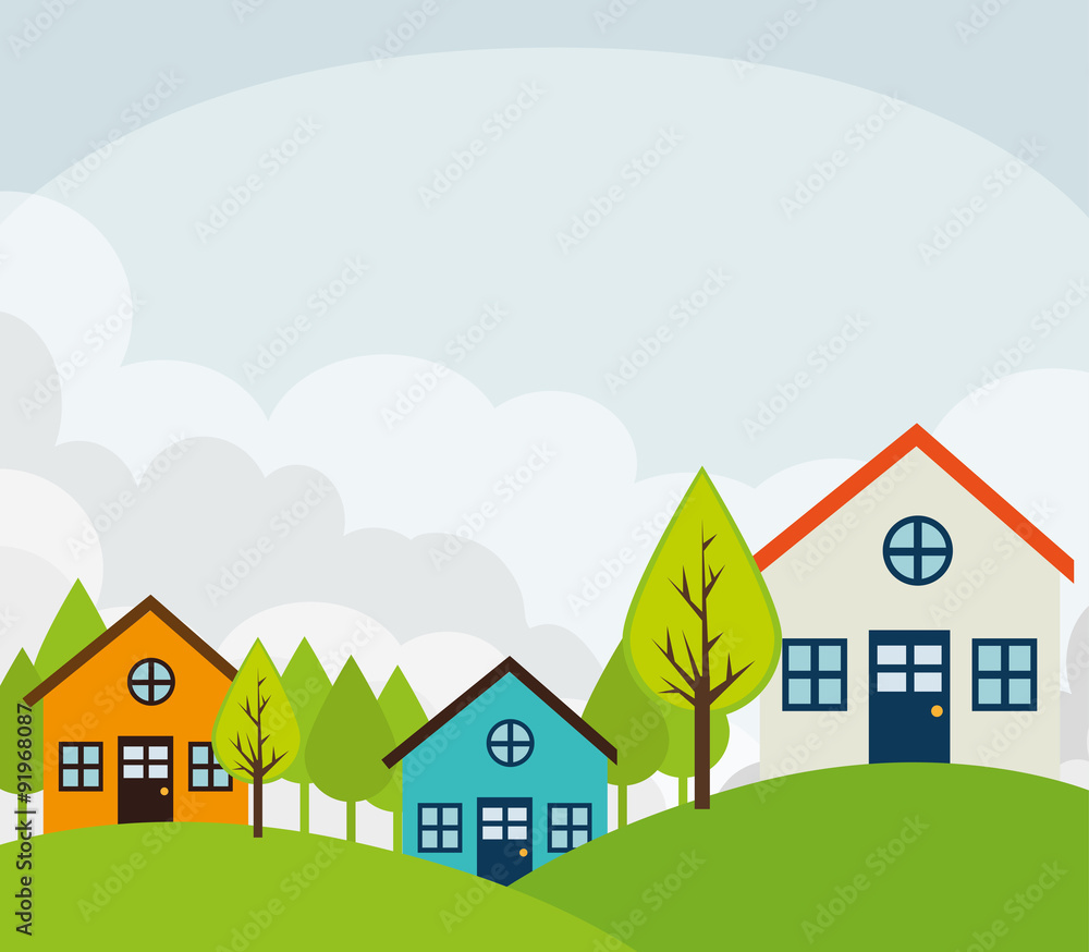 Urban city and real estate design. Urban city and real estate design.
