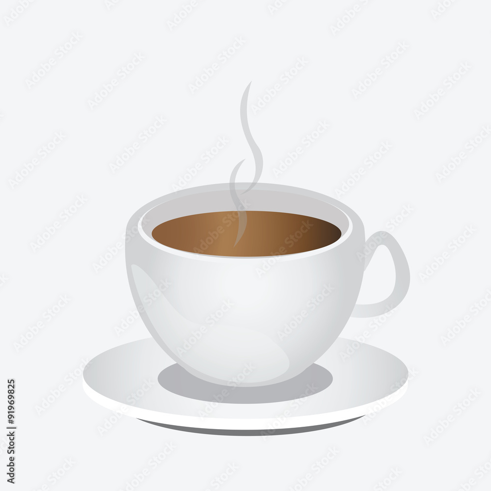 Obraz premium Cup of cappuccino coffee or latte.