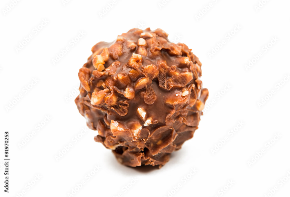 chocolate truffle with nuts chocolate truffle with nuts
