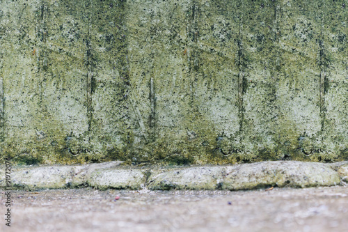 Grunge old cement wall and floor for blur background 
