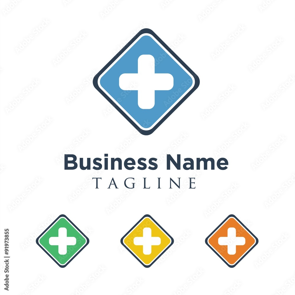 Obraz premium medical logo icon vector