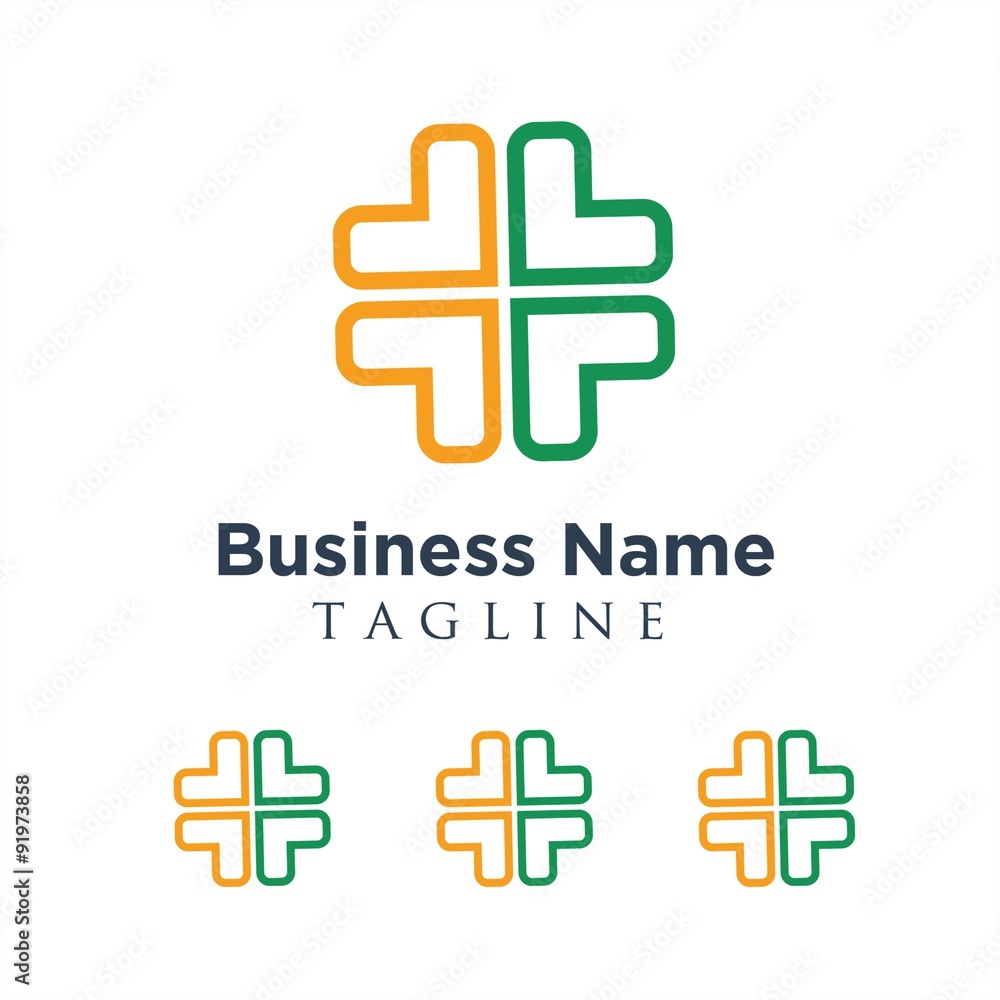 Obraz premium medical logo icon vector