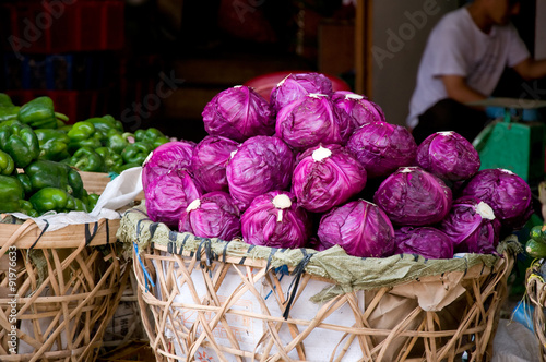 Vegetables selling at Dalat market, Dalat city, Vietnam