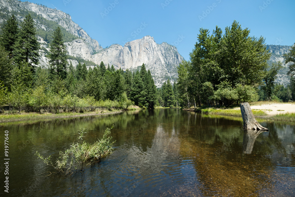 Yosemite Valley at Yosemite National Park landscape view summer vacation