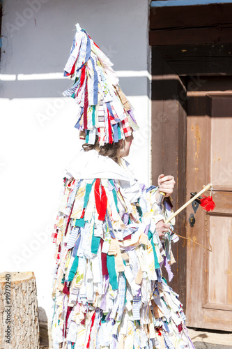 carnival in folk museum of Kourim, Czech Republic photo