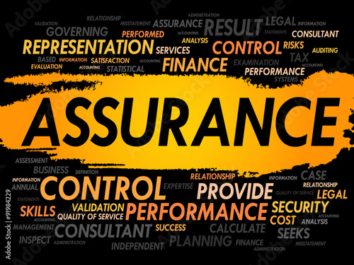 ASSURANCE word cloud, business concept