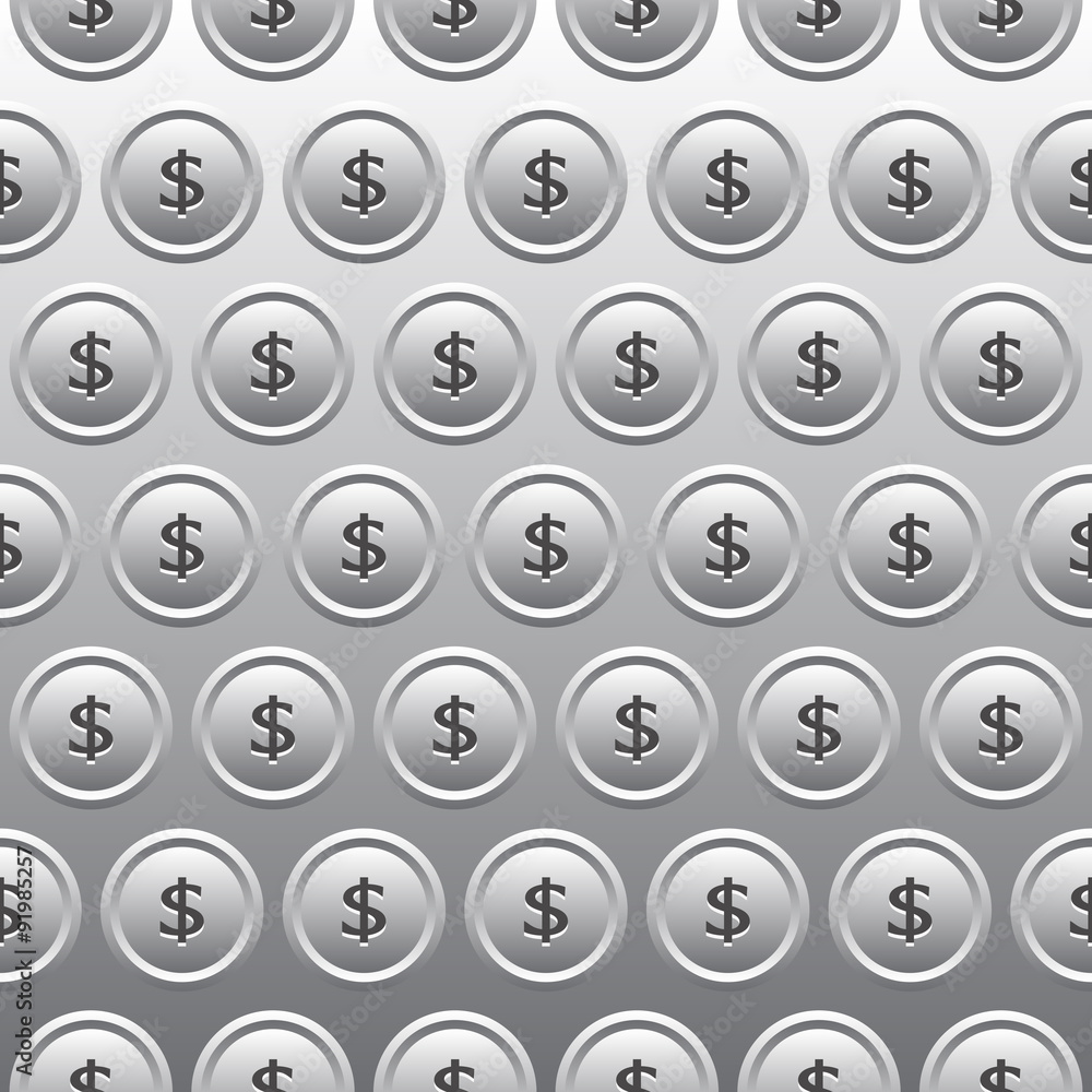 Abstract steel background - coins with dollar
Abstract steel background - coins with dollar